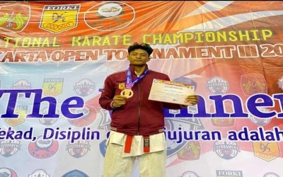 Siswa SMA Negeri 3 Pamekasan, Brilliyan Dimas Bagaskara, Raih Juara 3 dalam Ajang International Karate Championship di Yogyakarta Open Turnamen 2023